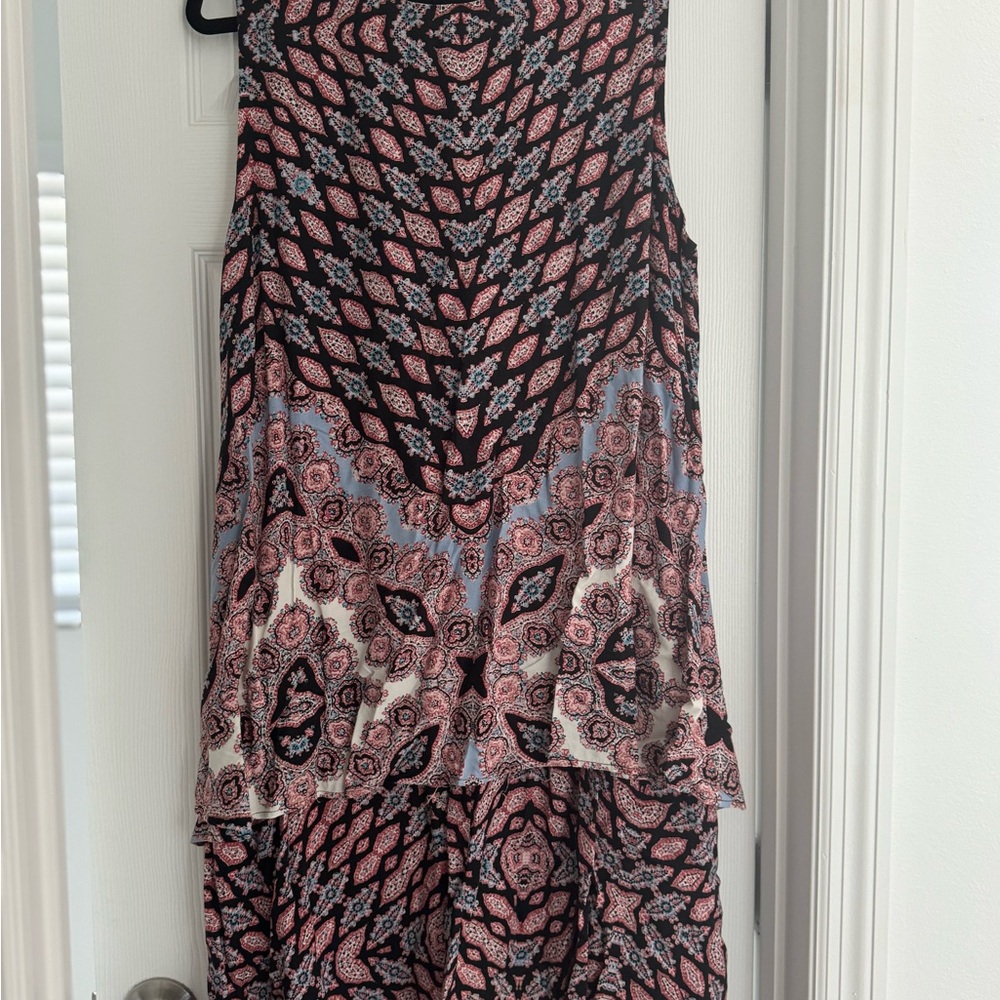 Knox Rose multi colored handkerchief style dress.